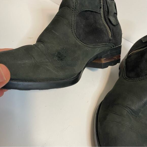Sorel Women's Lolla Waterproof Leather Ankle Boots Black Size 8.5 - Picture 7 of 9